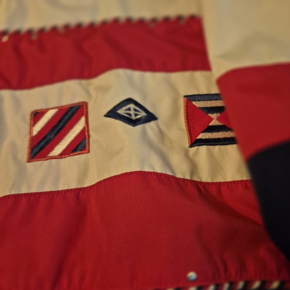 Nautical Red and Blue windbreaker Jacket SP - Picture 6 of 9